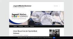 Desktop Screenshot of jugendmediensommer.de